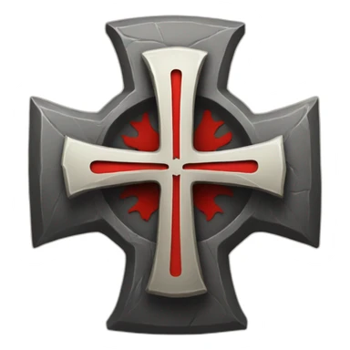 Templar cross sticker
