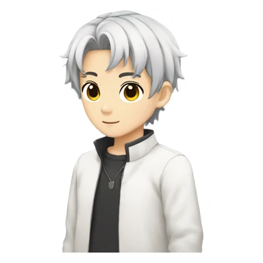 Black Hair Neko Anime Boy sticker