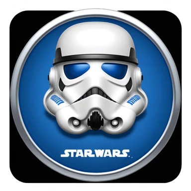 Star Wars storm trooper evil darkly night blue Dirty and dented Local Motors Rally Fighter off road race car hot rod meets 2013 Toyota 86 trophy truck-style basher flying on a dusty road (silver wheels) sticker