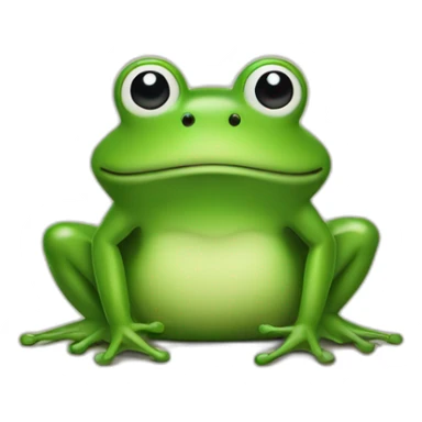 Grenouille qui mange des frites sticker