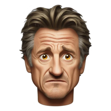 angry sean penn sticker