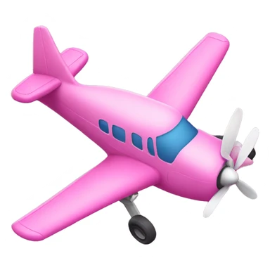 Pink plane  sticker