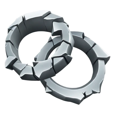 2 rings broken sticker