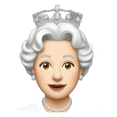 Elisabeth II sticker