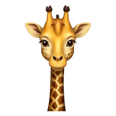 giraffe portrait sticker