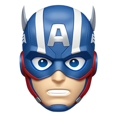Captain America mask sticker