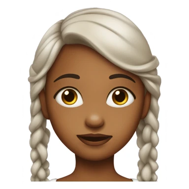 Una niña peli negra piel morenita ojos marrones pelo lacio  sticker