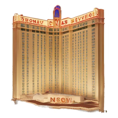 Vintage Las Vegas hotel  sticker