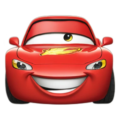 flash mcqueen laughing hard sticker