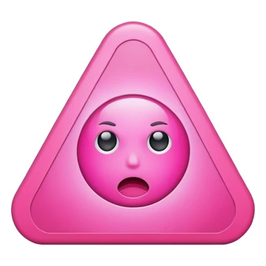 pink alert icon sticker