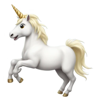 Excited unicorn sticker