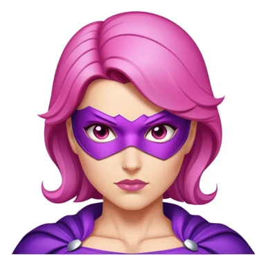 pink violet woman superhero power sticker