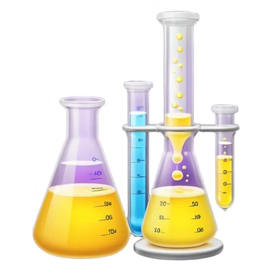 hi-lighters lemon baking soda uv light glowing formula in beaker/ test tube and baking soda in lab sticker