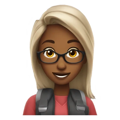 Girl flying to Dubai sticker