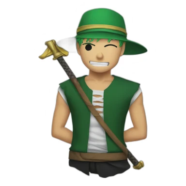 Zoro ronoa corazon sticker