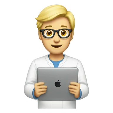 working with an ipad sticker