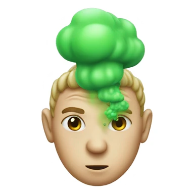 fart gas green sticker