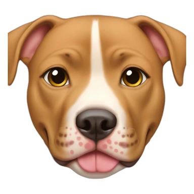 sweet tan pitbull dog female sticker