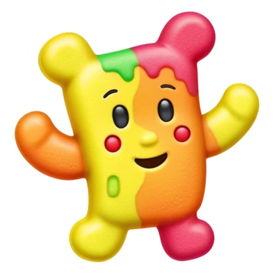 Psychedelic sour patch kid sticker