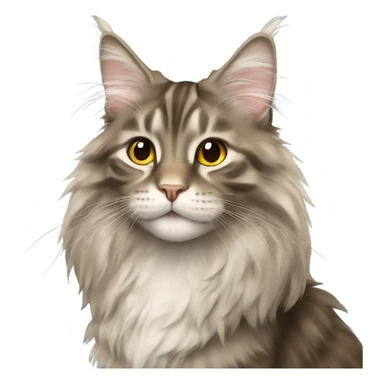 Maine Coon girl sticker