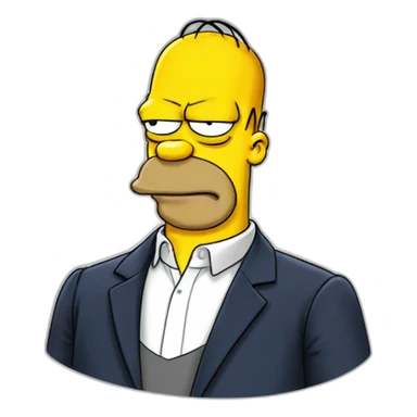 Homer simpson macron sticker
