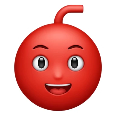 Un emoji como sonrojado y mordiéndose el dedo  sticker
