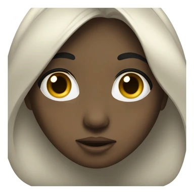 Black hair girl give fly kiss sticker