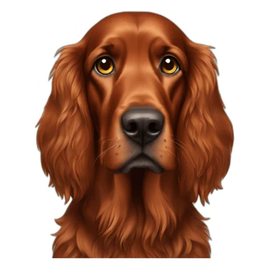 Dog irish setter full body sticker