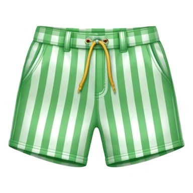 gingham green shorts sticker