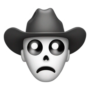 cowboy ghost sticker