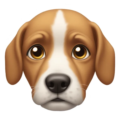 Dog with puppy eyes sticker