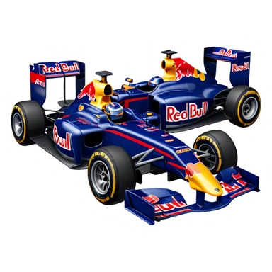 a 2010 Red Bull Formula 1 car sticker