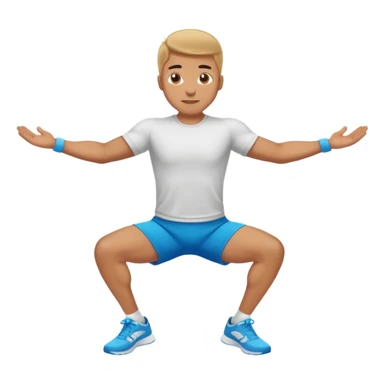 man doing Gluteal bridge sticker