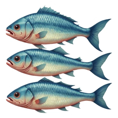 cinematic -  69 hieronymus bosch phantasmagorical mutated beings - human-fish hybrids sticker