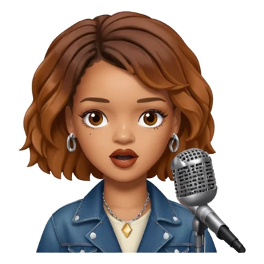 Rihanna singing sticker