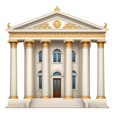 museum building with columns sticker