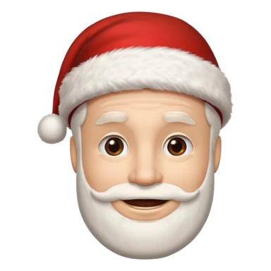 A man smile wearing santa claus hat sticker