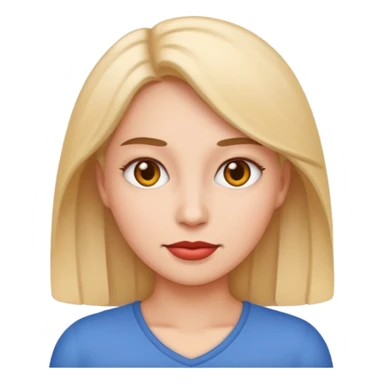 Tête jolie femme emoji sticker