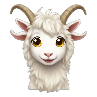 Anime Goat chibi sticker