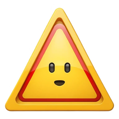 yellow warning triangle with warning symbol sticker