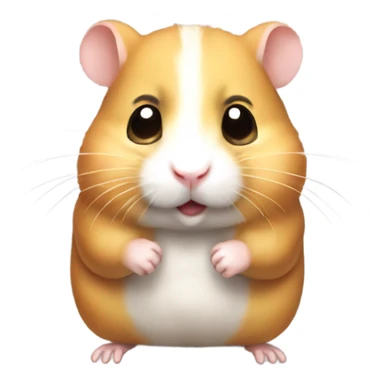 Strong buff hamster sticker