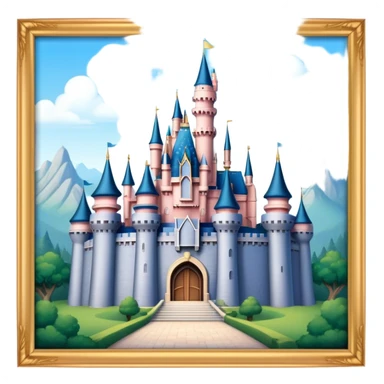 Disney castle sticker