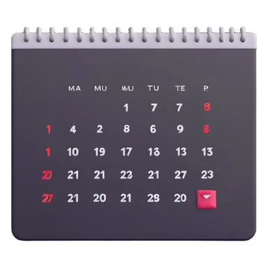calendar with confirmed rescheduled shift sticker