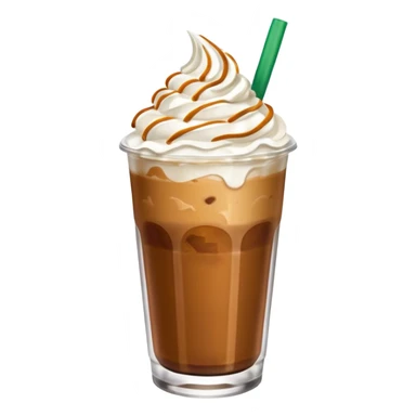 Starbucks iced caramel coffe sticker