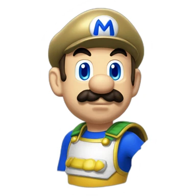 Mario mange sonic sticker