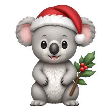 Koala with santa and tonies sticker