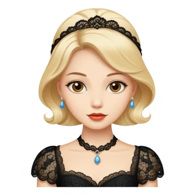 women dressed in elegant attire sticker