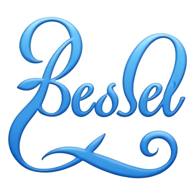 blue word "blessed" sticker