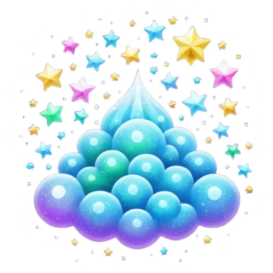 tiny sparkling glitter dust scattered in the air, shining brightly, floating and spreading. Glossy, smooth, soft shadows, white background.



 sticker