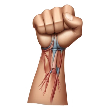 Anatomical muscles of the arm sticker